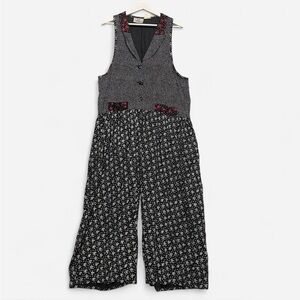 Vintage Pellini Palazzo patched wide leg Pants Jumpsuit